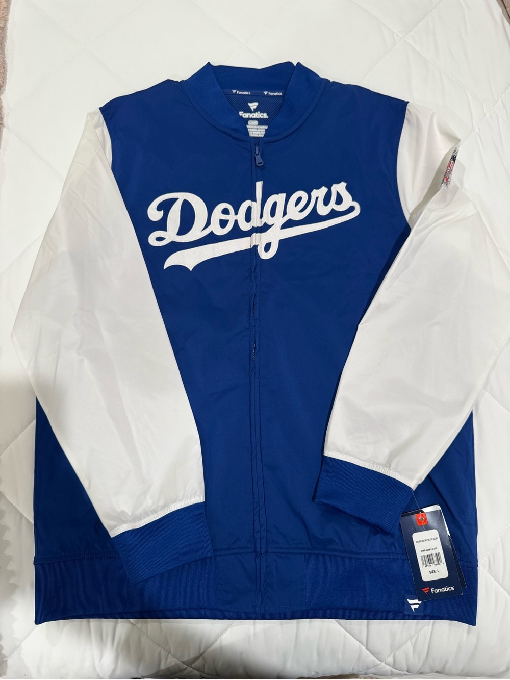 NWT - Fanatics Dodgers National League Patch Jacket - Size L